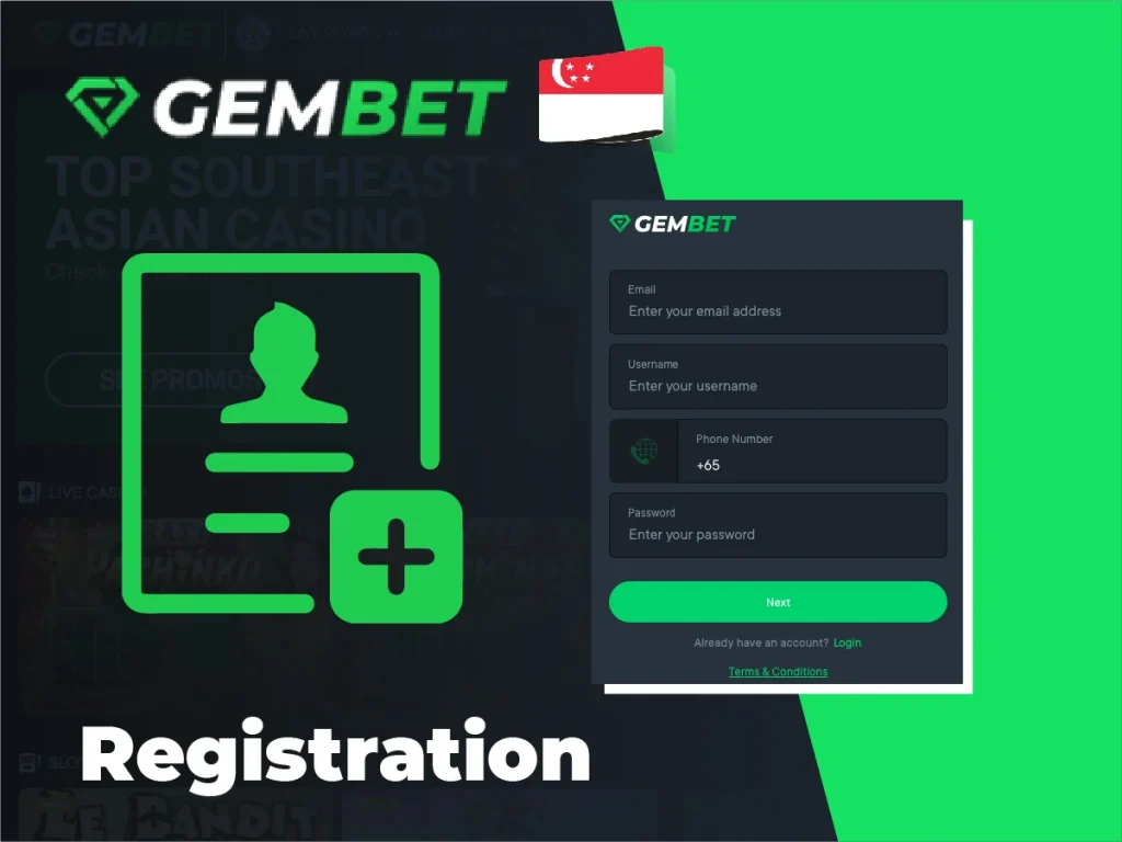 Gembet registration